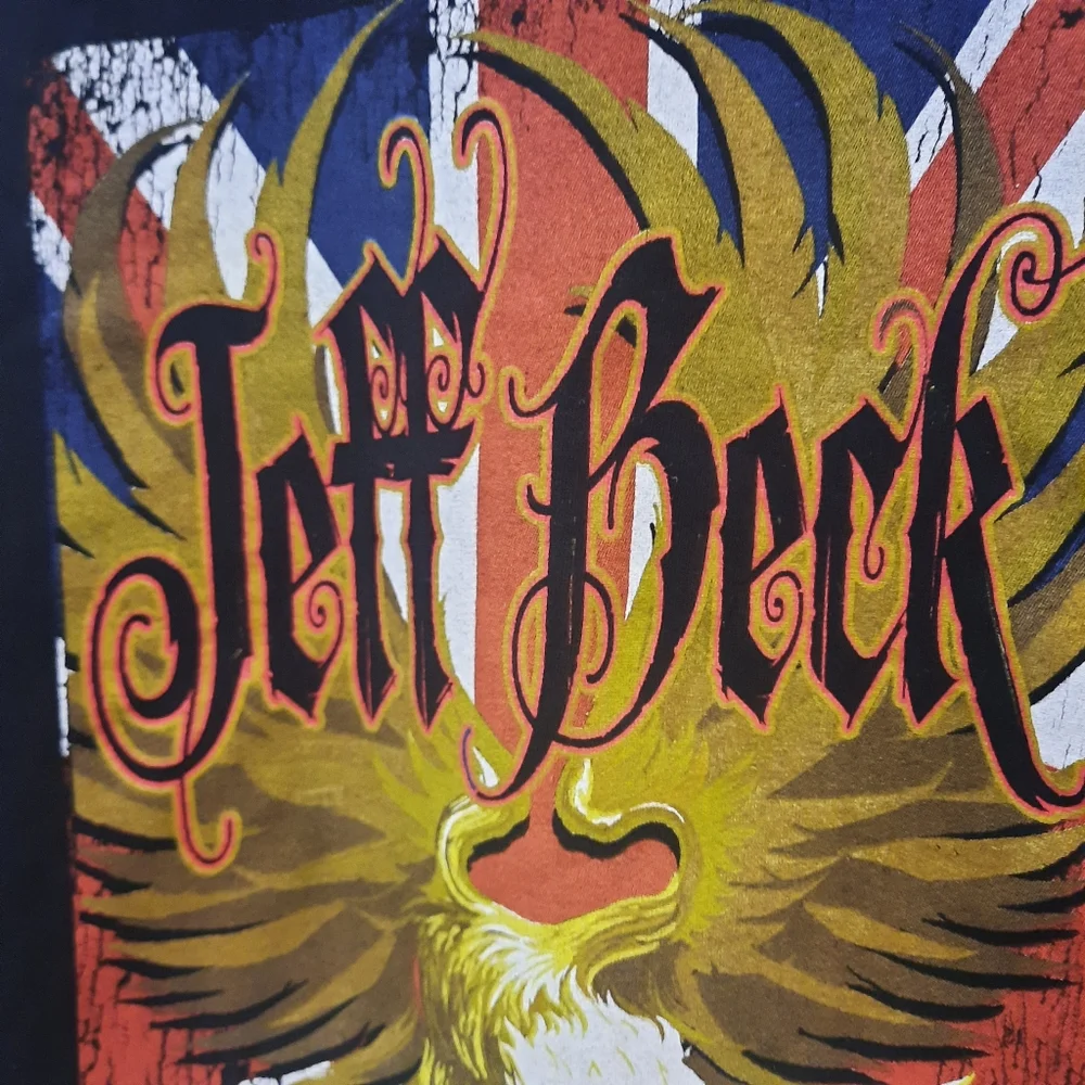 Jeff Beck 2011 US World Tour Short Sleeve Tee Shirt 2X - Picture 2 of 12